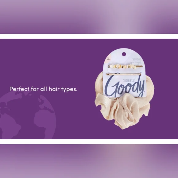 🍒 5/$20 new Goody Ouchless Scrunchie and Embellished Bobby Pin Set - Picture 4 of 8